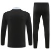 Manchester United Training Sweatshirts Quarter-zip 2024-25 Schwarze Für Herren